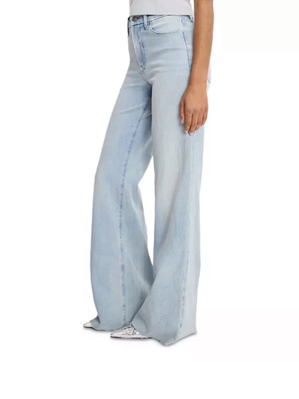 Nwt Good American palazzo hight rise wide leg size 2/26 -inseam 33 1/2